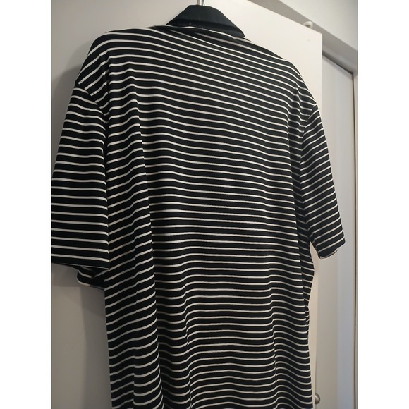 Greyson Golf Polo Shirt Performance Mens Size XXL Logo Black striped - Picture 6 of 10